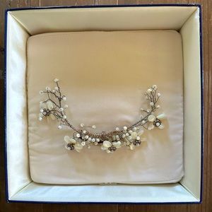 Tacori Sterling Silver & White Topaz Tiara Wedding Bridal Like New Condition